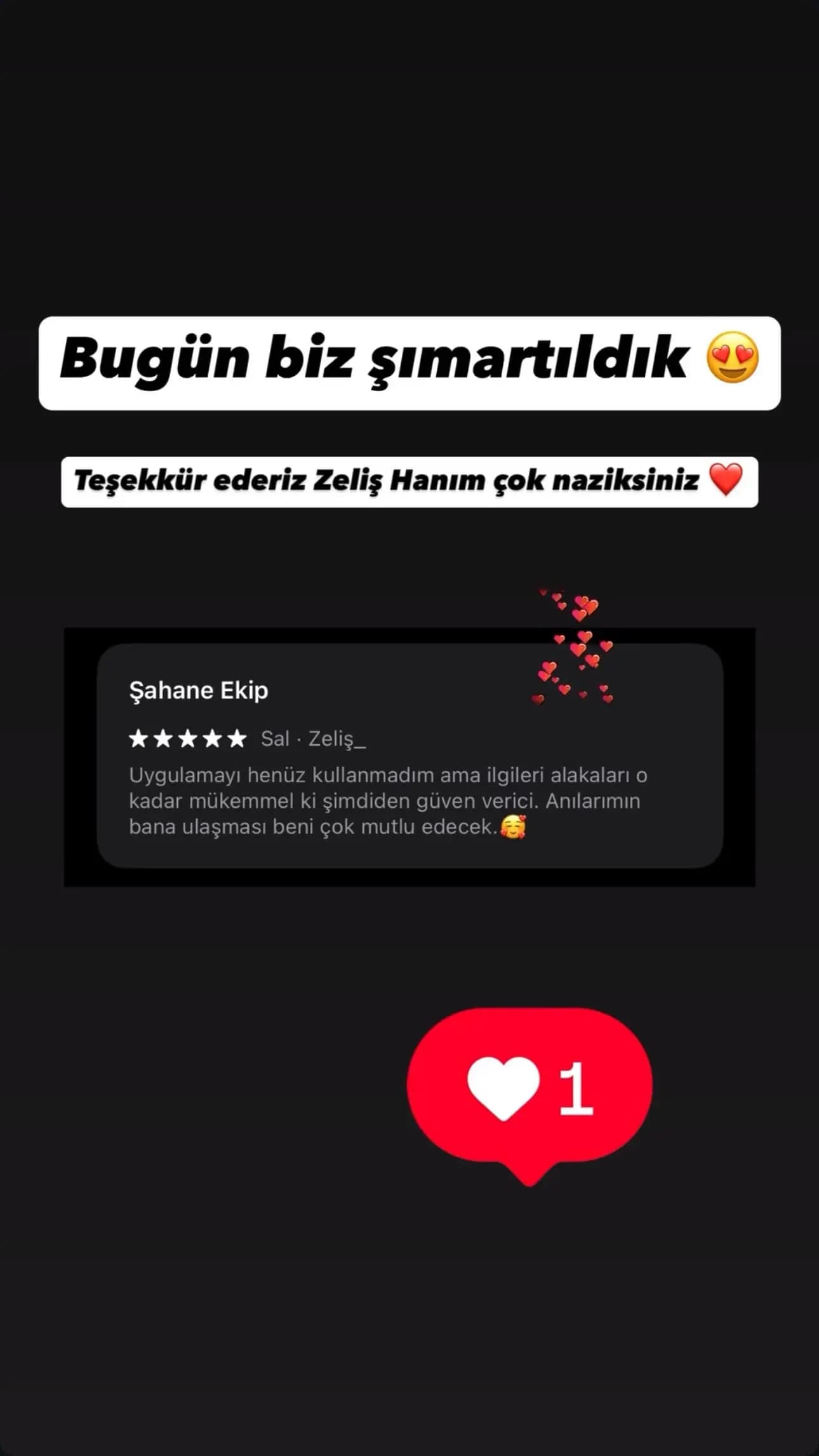 Anılar Bulutta müşteri yorumu ve paylaşımı 1